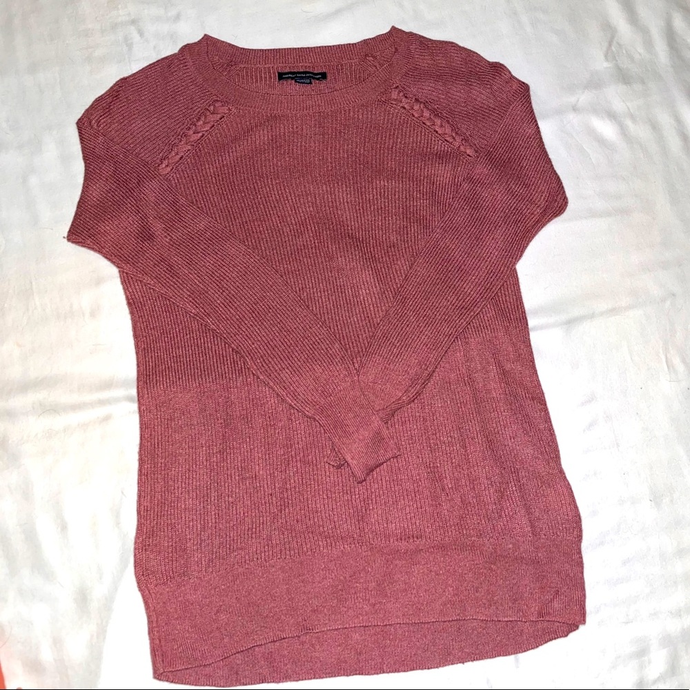 American Eagle Outfitters Light Pink Sweater